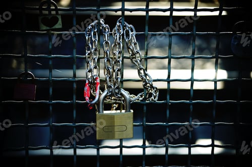 Preview: The Close-Up Of Love Locks At The Fence Of The Hohenzollern Bridge In Cologne / Love Locks Close-Up