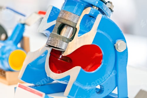 Preview: Intersection Of New Valves For Flow Control; Note Shallow Depth Of Field