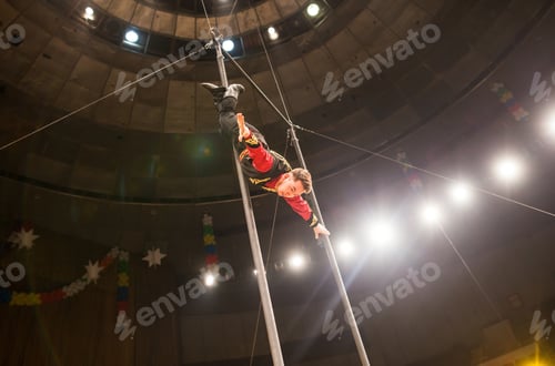 Preview: Aerial Acrobats Perform In The Circus