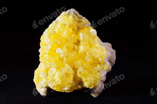 Preview: Sulfur In The Breast With A Touch Of White On The White Background