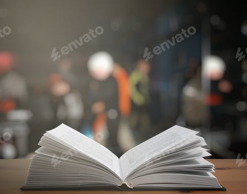 Preview: Open Book On The Table In A Night Club