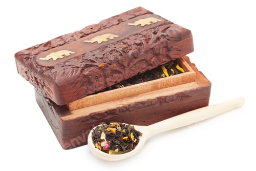 Preview: Tea Box With Wooden Spoon