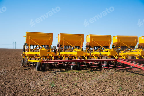 Preview: Farmer In Tractor Preparing Farmland With Seedbed For The Next Year