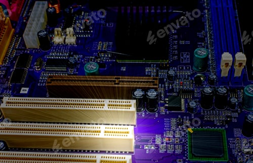 Preview: Empty Cpu Processor Socket With Pins On Motherboard