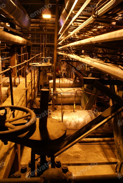 Preview: Equipment, Cables And Piping As Found Inside Of A Modern Industrial Power Plant