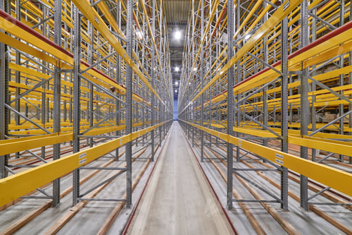 Preview: Large Modern Empty Storehouse, Wide Angle, Nobody