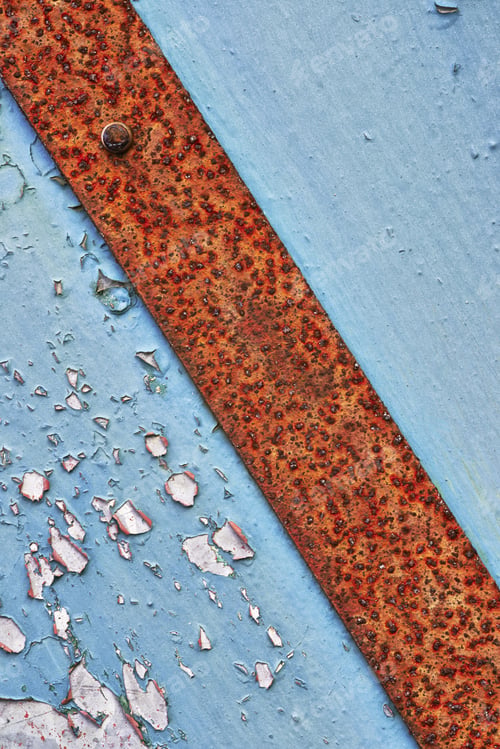 Preview: View Of A Detail Of Old Paint And Rusting Metal