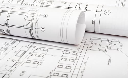 Preview: Architecture Plan And Rolls Of Blueprints