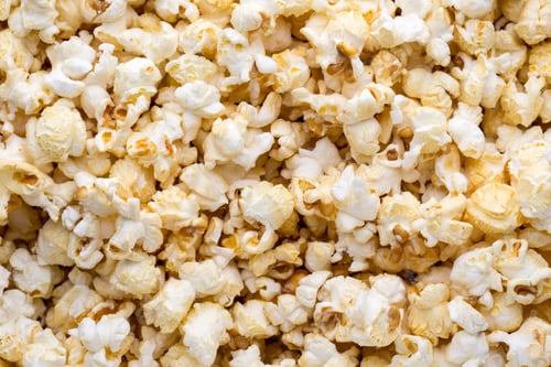 Preview: Popcorn Background. Caramel Sweet Corn. Cinema Snack.