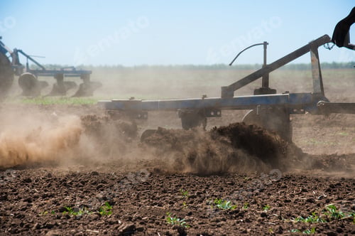 Preview: Tractor Plowing Fields - Preparing Land For Sowing