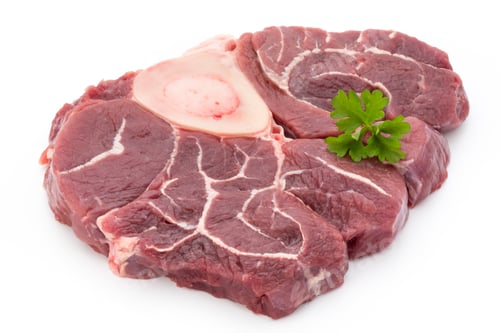Preview: Meat Steak Isolated On The White Background.