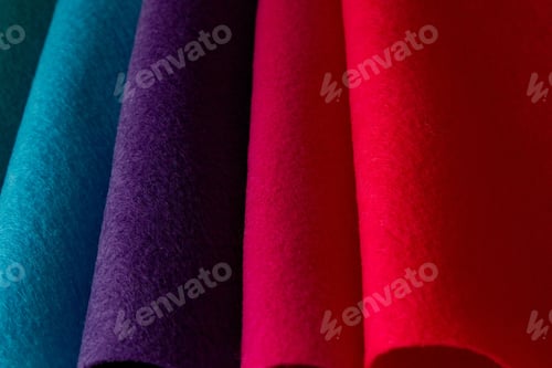 Preview: Red And Blue Felt For Background.