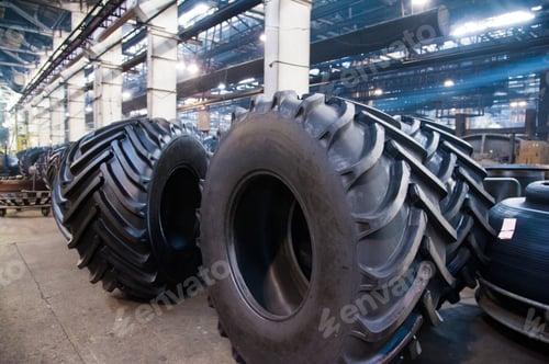 Preview: Manufacture Of Tires. Tyre Production Machine Conveyor