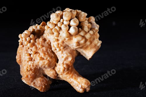 Preview: Calcium Mineral On The Black Background