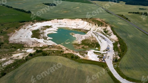 Preview: Chalk Quarry View From Drone Aerial Photography