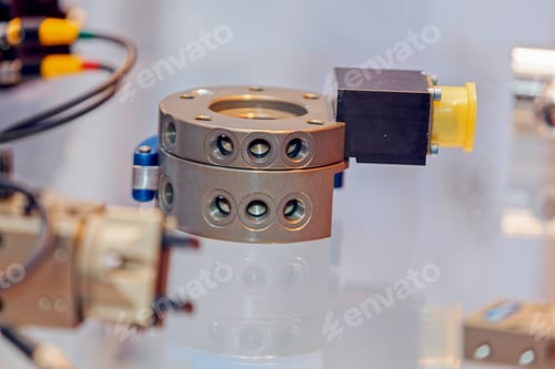 Preview: One Detail And Part Of New Machine; Note Shallow Depth Of Field