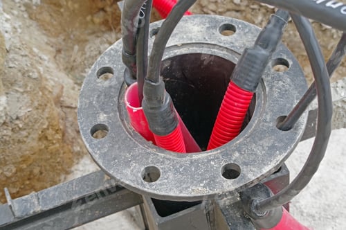Preview: The Base Of The Support Of The Column Of Street Lighting During The Reconstruction Of The Park