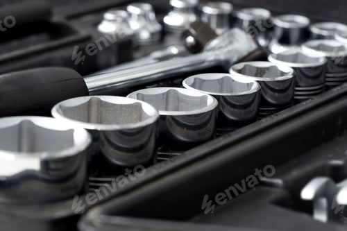 Preview: Tool Repairman, Mechanic Tool Set In The Background.