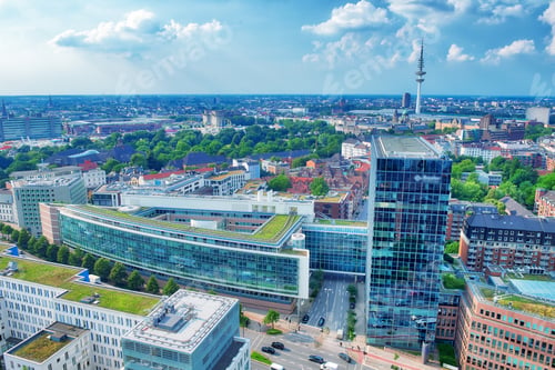 Preview: Hamburg Aerial View From St Michael Church.