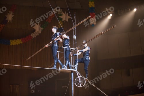 Preview: Performances Of Rope Walkers In The Circus