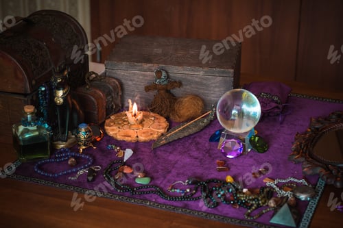 Preview: Magic And Fortune Telling Concept, Other Answers, Illustration For Predict Future Materials