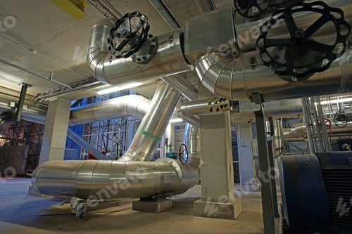 Preview: Equipment, Cables And Piping As Found Inside Of A Modern Industrial Power Plant
