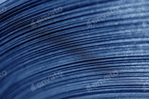 Preview: Curved Lines Of Rolled Metal Are Made Of Sheet Steel.