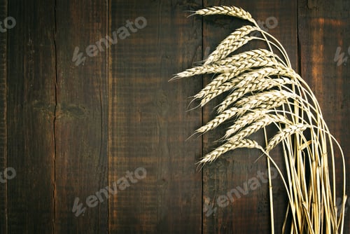 Preview: Wheat On The Old Wooden Table