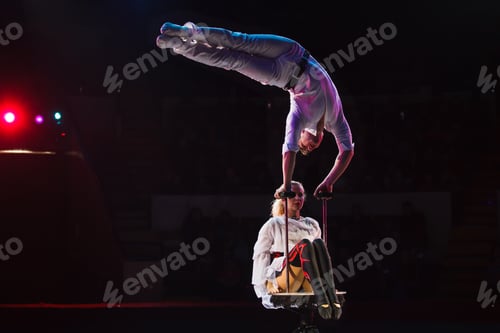 Vista previa: Performance Of Air Acrobats In The Circus