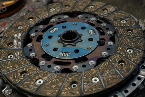 Preview: Detail Of Car Clutch Spare Part In A Workshop