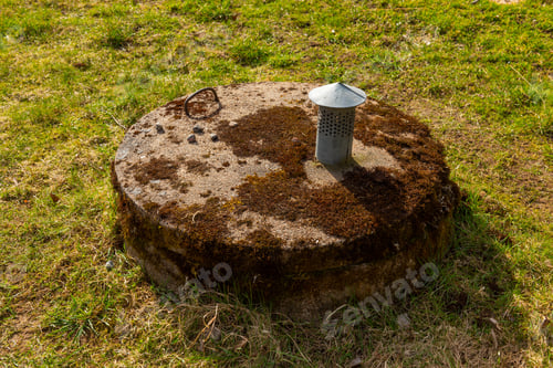 Preview: Mossy Concrete Lid On A Well