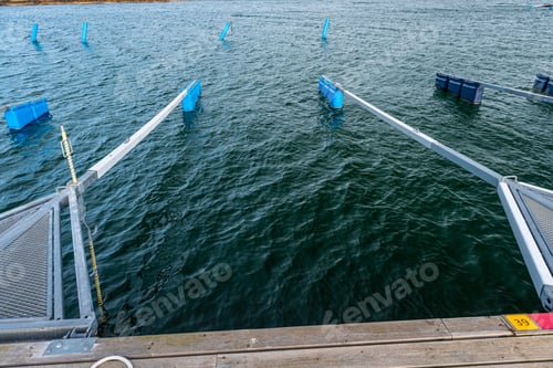 Preview: Empty Floating Jetty In Early Spring.
