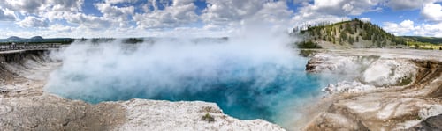Preview: Excelsior Geyser Crater Panoramic View, Yellowstone National Park.