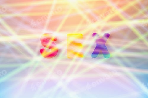 Preview: The Word Or Text Sex Written In The Alphabet With Colorful Letters On A Magnet.