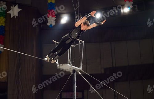 Preview: Aerial Acrobats Perform In The Circus