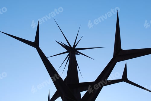 Preview: Photo Of The Statue Of Sun Man In Lisbon (Silhouette)