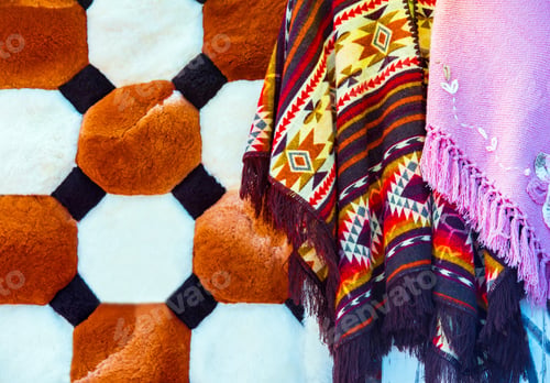Preview: Fur Handicrafts, Puerto Montt, Chile. Close-Up