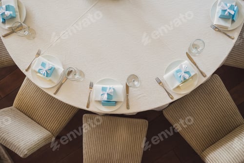 Preview: Top View On The Table At Wedding Reception