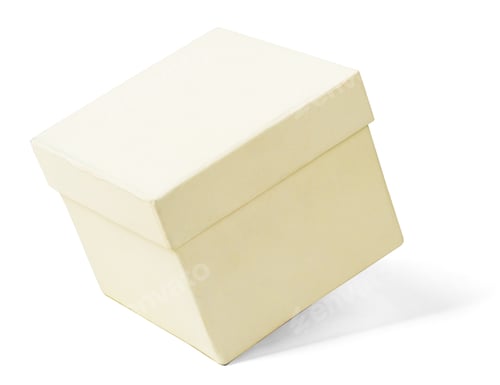 Preview: Closed White Carton Box On Isolated White Background