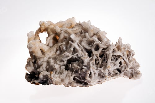 Preview: Iron Flower Aragonit Mineral On The White Background