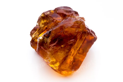 Preview: Brown Caramelized Lump Cane Sugar Cube Isolated On White Background.