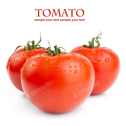 Preview: Close-Up Photo Of Tomatoes With Water Drops