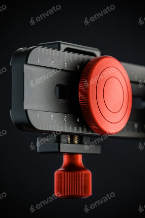 Preview: Detail Of Panoramic Head On The Dark Background For Making Of Virtual Tours And Panoramic Pictures.