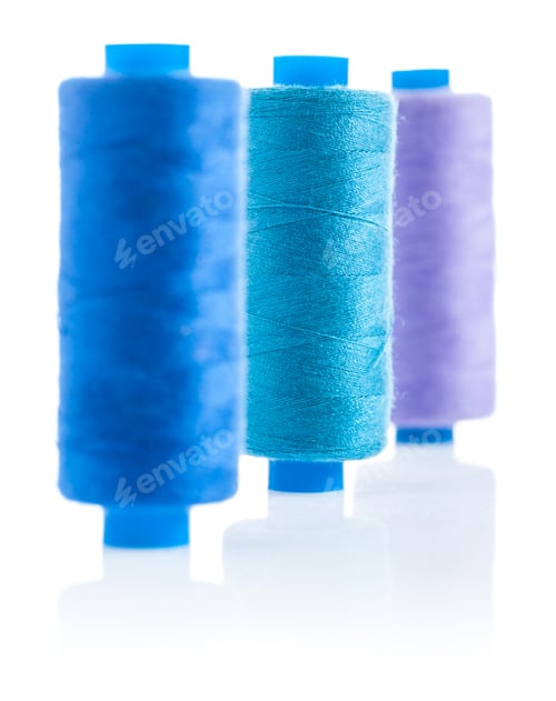 Preview: Row Of Three Sewing Bobbins