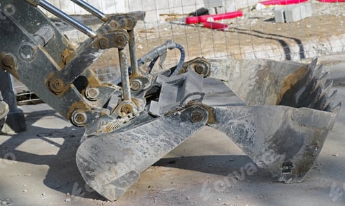Preview: Part Of Modern Excavator Machines On Construction Site