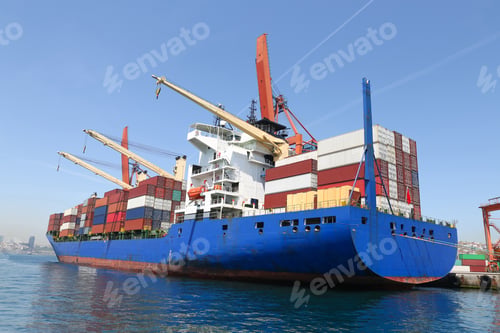 Preview: Container Ship Is Loading In A Port