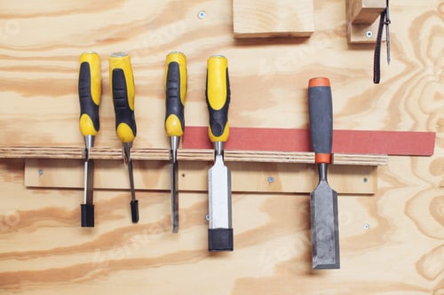 Preview: Nails, Screws, Chisel, Carpentry Tools