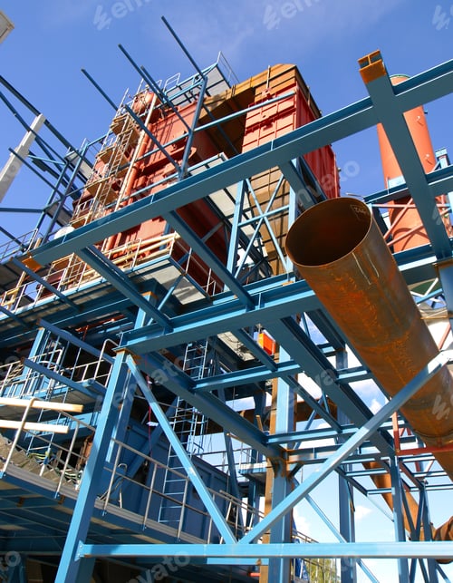 Preview: Cranes And Beams On Construction Of Industrial Factory