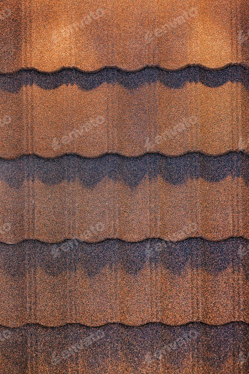 Preview: Detail Of Roof Shingle On Exhibition Stand At Construction Fair