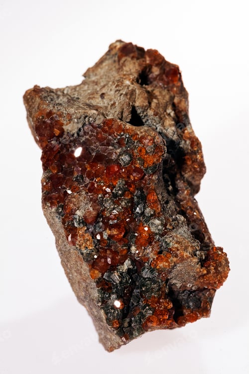 Preview: Vanadinite Mineral On The White Background
